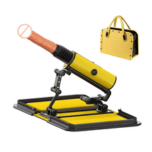 Load image into Gallery viewer, Leather Bag 1.0 Female Sex Machine Masturbation Pumping Gun With Dildos