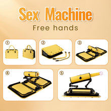 Load image into Gallery viewer, Leather Bag 1.0 Female Sex Machine Masturbation Pumping Gun With Dildos