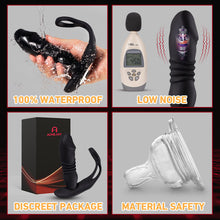 Load image into Gallery viewer, SAUL Glans 3 -Thrusting & 12 -Vibrating Cock Rings Prostate Massager