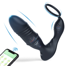 Load image into Gallery viewer, Pre-saleMurphy-APP/Controller & 9-Telescopic / Vibration & Penis Ring Locking Prostate Massager