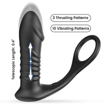 Load image into Gallery viewer, Vibrating Prostate Massager With Penis Ring —— Triple Stimulation