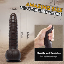 Load image into Gallery viewer, RATTLESNAKE 5 Vibrating 3 Thrusting Heating Function Fantastic Dildo