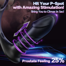 Load image into Gallery viewer, SALE Moore - 10 Thrilling Vibration 3 Thrusting Silicone Remote Control Cock Ring Anal Vibrator