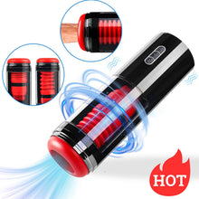 Load image into Gallery viewer, Vibrating Masturbator Designed For Big Cocks —— Red Rose