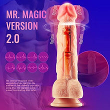 Load image into Gallery viewer, 8.3-Inch 4 in 1 Thrusting Rotation Vibrating Heating Lifelike Dildo