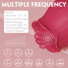 Load image into Gallery viewer, Rose Tongue Vibrator