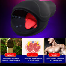 Load image into Gallery viewer, Male Vibrator 6 Modes Tongue Licking Glans Massager Endurance Traninig Adult Sex Toys for Men Masturbator Penis Head Stimulator
