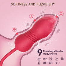 Load image into Gallery viewer, 3 in 1 Clitoral Stimulator Tongue Licking Thrusting G Spot Dildo Vibrator with 9 Modes