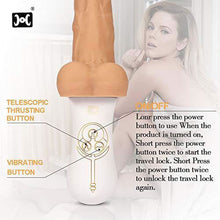 Load image into Gallery viewer, Allovers 6-Inch 10 Vibrating 6 Telescoping Rotating Lifelike Silicone Realistic Dildo