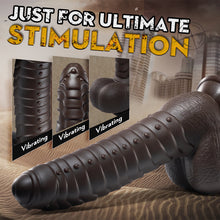 Load image into Gallery viewer, RATTLESNAKE 5 Vibrating 3 Thrusting Heating Function Fantastic Dildo