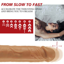 Load image into Gallery viewer, 7.87-Inch 7 Thrusting 1800r/Min Vibrating Heating-Nude G-Spot Realistic Dildo
