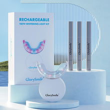 Load image into Gallery viewer, Teeth Whitening Kit, Rechargeable Home Use Wireless Teeth Whitening Kit With LED Blue Lights Accelerator, 3pcs Teeth Whitening Gel Pens, Natural  Effective Stain Cleaning At Home
