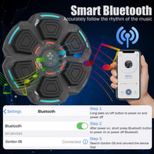 Load image into Gallery viewer, Music Boxing Machine,Wall Mounted Smart Bluetooth Music Boxing Machine with Gloves,Music Punching Machine,Music Boxing Target Workout Punching Equipment for Adults Kids Home Indoor and Gym
