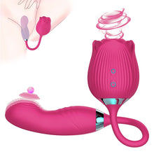 Load image into Gallery viewer, 3 in 1 Shake Slap Suck Rose Vibrator Clitoris Stimulator
