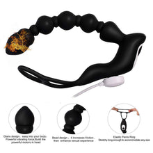 Load image into Gallery viewer, Male masturbation with posterior plug pulling bead stick - long size
