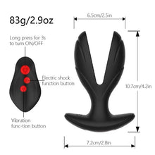 Load image into Gallery viewer, Monster Expansion Anal Plug with Electric Shock Pulse Vibrator
