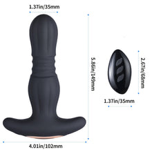 Load image into Gallery viewer, Agas - Thrusting Butt Plug with Remote Control
