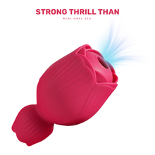 Load image into Gallery viewer, Rose Queen - 2In1 Tongue Vibrator ＆ Rose Clit Sucker
