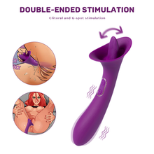 Load image into Gallery viewer, Adele - Clit Licking Tongue Vibrator with G Spot Stimulator
