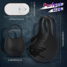 Load image into Gallery viewer, 9 Speed Vibrating Penis Ring With Testicles ——1.29 Inch

