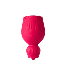 Load image into Gallery viewer, Rose Queen - 2In1 Tongue Vibrator ＆ Rose Clit Sucker
