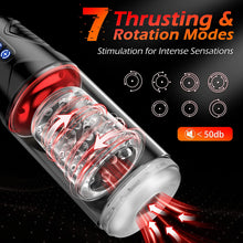 Load image into Gallery viewer, Two-way spiral automatic training exercise penis masturbator enhanced version
