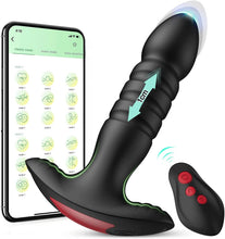 Load image into Gallery viewer, 7 Thrusting &amp; Vibrating Modes App Control Anal Plug Vibrator
