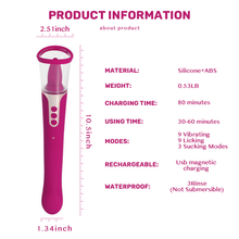 Load image into Gallery viewer, Succion - 3 in 1 Clitoral Sucking G Spot Vibrator &amp; Clit Licking Tongue
