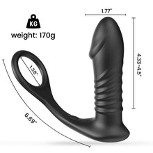 Load image into Gallery viewer, Vibrating Prostate Massager With Penis Ring —— Triple Stimulation
