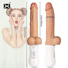 Load image into Gallery viewer, Allovers 6-Inch 10 Vibrating 6 Telescoping Rotating Lifelike Silicone Realistic Dildo
