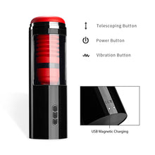 Load image into Gallery viewer, Vibrating Masturbator Designed For Big Cocks —— Red Rose
