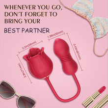 Load image into Gallery viewer, 3 in 1 Clitoral Stimulator Tongue Licking Thrusting G Spot Dildo Vibrator with 9 Modes
