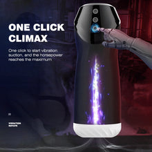 Load image into Gallery viewer, Heated sucking electric masturbator deep throat pronunciation vibration
