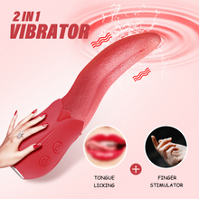 Load image into Gallery viewer, Upgraded Rose - 20 Frequency Tongue Licking Vibrator
