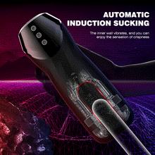 Load image into Gallery viewer, Heated sucking electric masturbator deep throat pronunciation vibration
