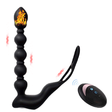 Load image into Gallery viewer, Male masturbation with posterior plug pulling bead stick - long size
